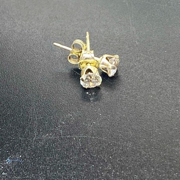 Gemini necklace IOP paired with 925 CZ post back 1/8” earrings - Picture 3 of 5